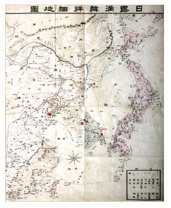 日露滿韓詳細地圖