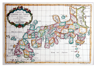 CARTE DE L `EMPIRE DU JAPON